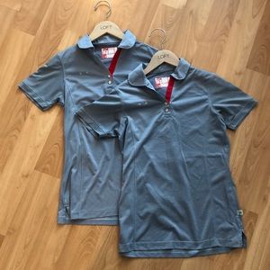 Chick-Fil-A TEAM style Blue Uniform Shirts